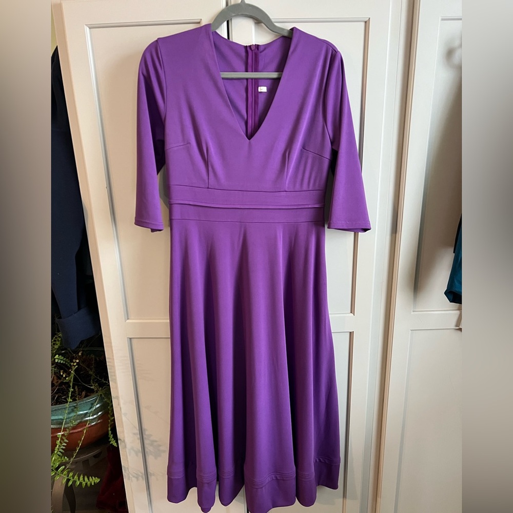 Elegant Purple Women's‎ Dress Sz L